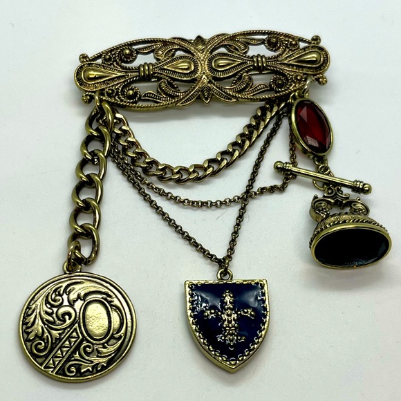 Pendleton large dangle brooch pin - Picture 1 of 16